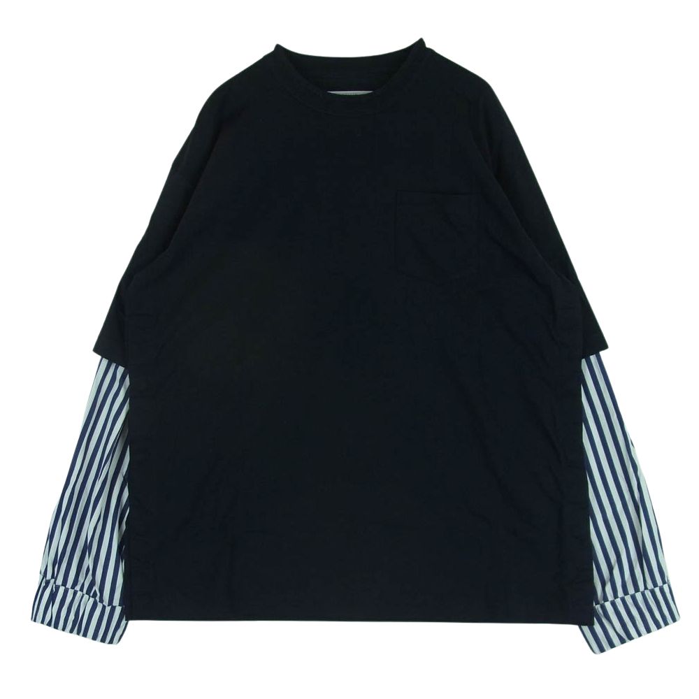 Sacai サカイ 24AW 24-03468M Cotton Poplin Cotton Jersey T