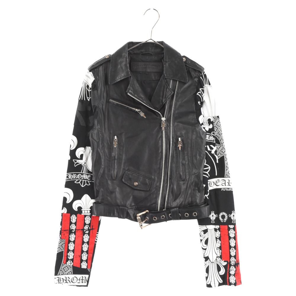 CHROME HEARTS (クロムハーツ) JACKET MOTO LAURIE LEATHER DSMG