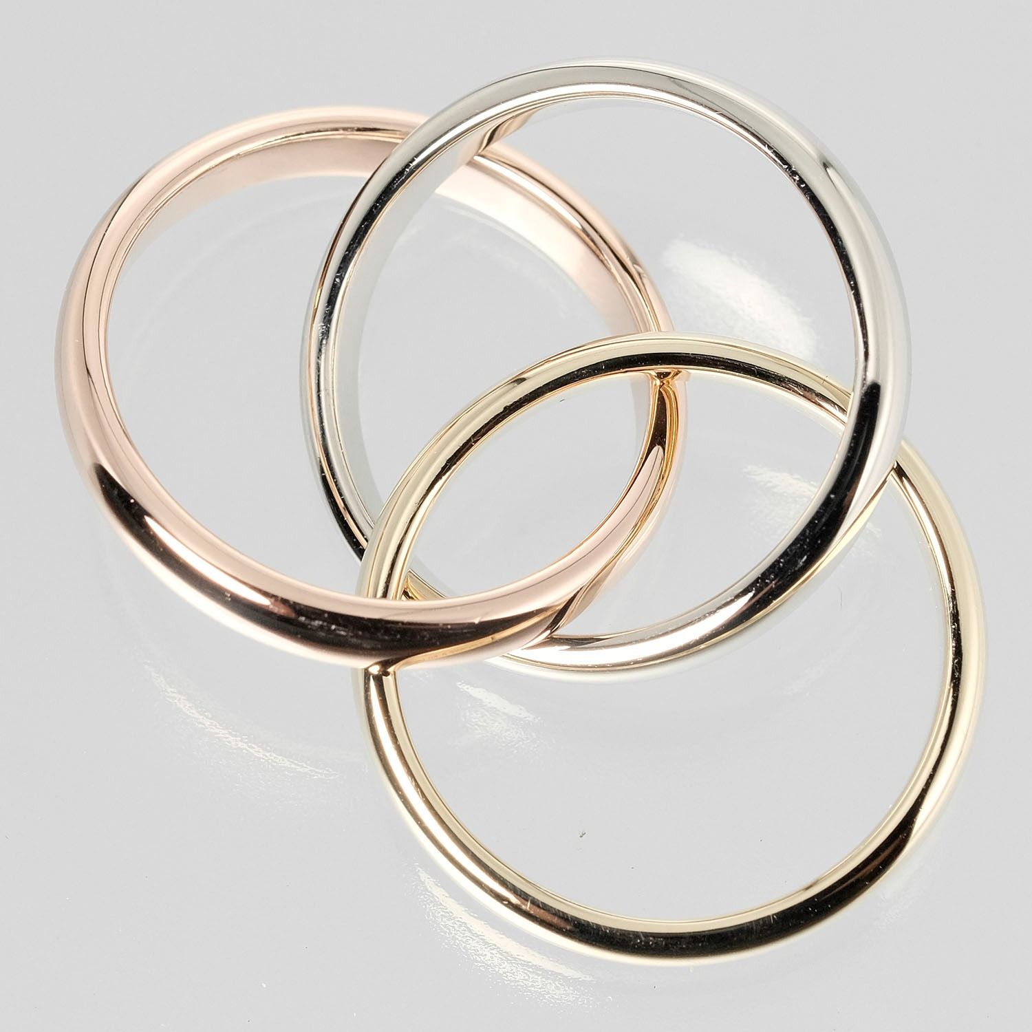 TIFFANY&Co.【美品】トリニティリング925 約9号　本日迄最終価格案内 極美品 オールドティファニー トリニティ リング 9号 シルバー