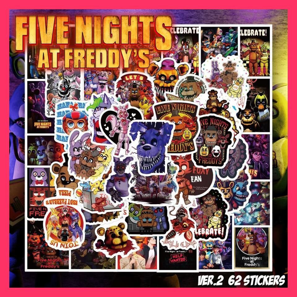 ☆売れ筋☆ Five Nights at Freddy's ステッカー 62枚セット Ver.2 PVC 防水 シール 大量 FNAF FNaF  フナフ ファイブナイツアットフレディーズ ホラー ゲーム モンスタ - メルカリ
