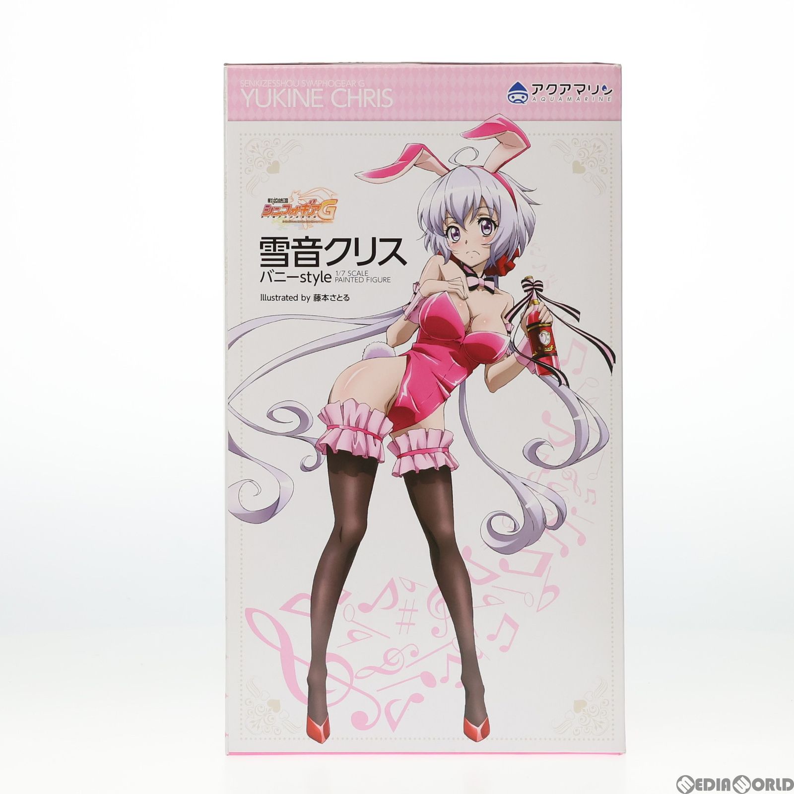 雪音クリス(ゆきねクリス) バニーstyle 戦姫絶唱シンフォギアG 1/7 完成品 フィギュア アクアマリン 戦姫絶唱シンフォギアG 雪音クリス バニーstyle ～Black Edition