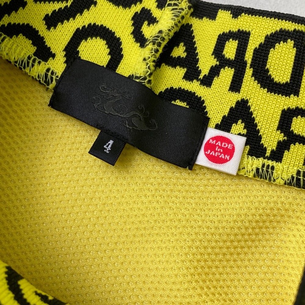 サイズ：4 DANCE WITH DRAGON ダンスウィズドラゴン  半袖ハイネックTシャツ  イエロー系 [240101450952] ゴルフウェア メンズ ストスト サイズ：4 DANCE WITH DRAGON ダンスウィズドラゴン 半袖