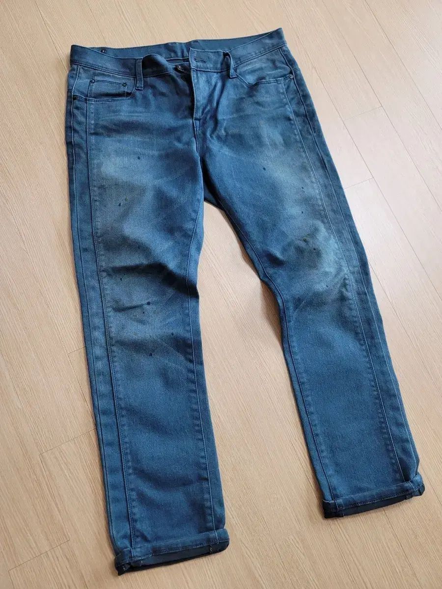 ペインティング ブルー パンツ 31