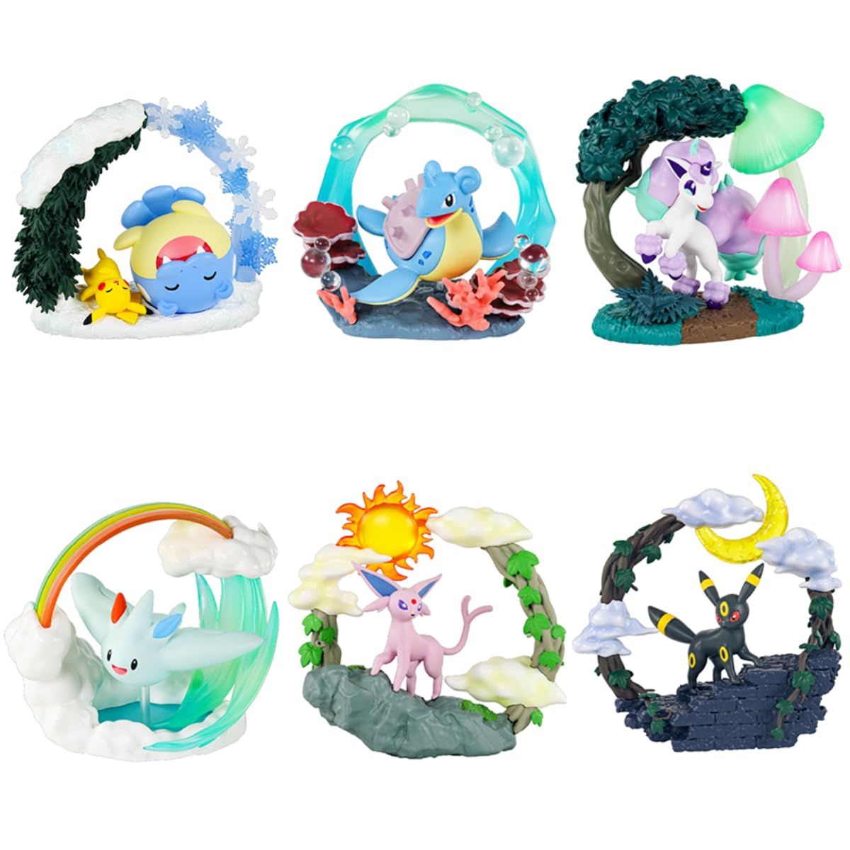 【特価商品】リーメント ポケットモンスター Circular diorama collection 1BOX 約H100×W140×Ｄ60mm PVC、ABS製