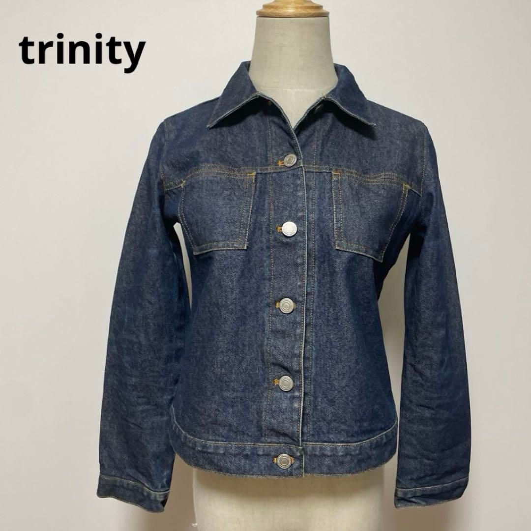 trinity セオリー ダークブルー デニムジャケット 38 日本製 - メルカリ