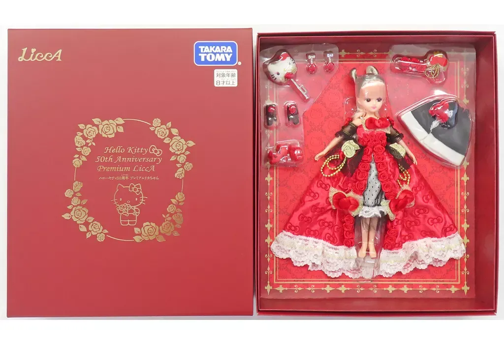 その他 Hello Kitty50Anniversary Premium LiccA ハローキティ誕生50周年を記念した「プレミアムリカちゃん」が予約開始