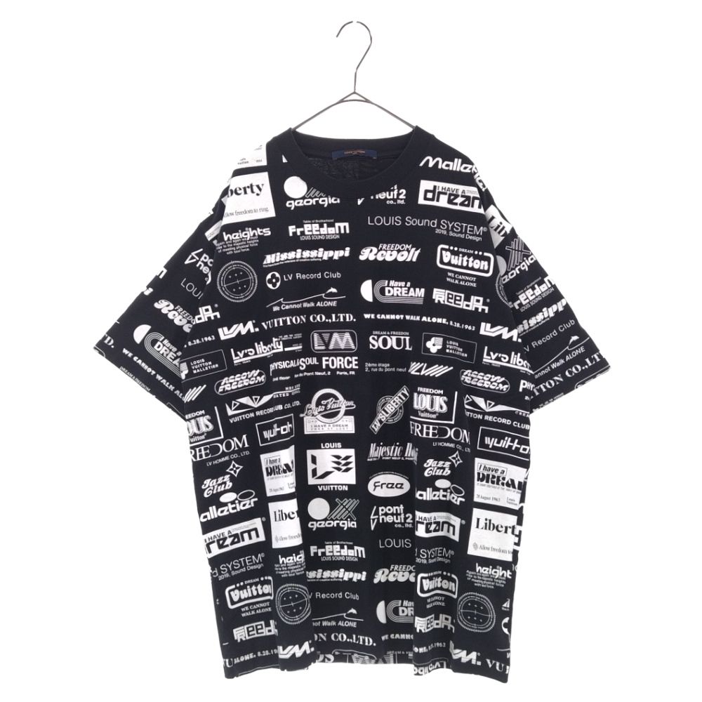 Louis Vuitton ロゴプリント 半袖Tシャツ ブラック　並行輸入 今日特価】Louis Vuitton ロゴプリント T シャツ-1 - メルカリ