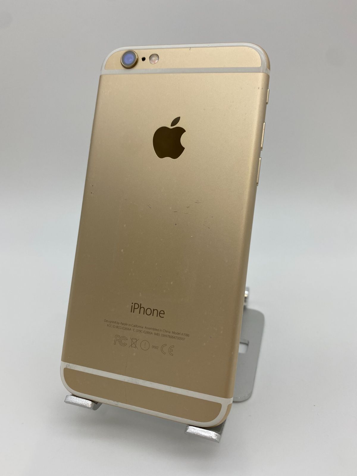 オックスフォードブルー iPhone6 16GB ゴールド/KDDI/新品バッテリー