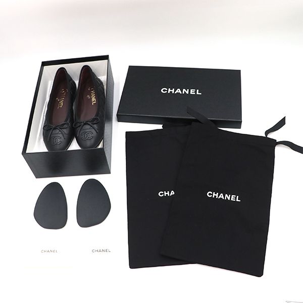 CHANEL バレエシューズ G26250 ブラック 35 楽天市場】【未使用品】CHANEL【シャネル】G26250 フラット