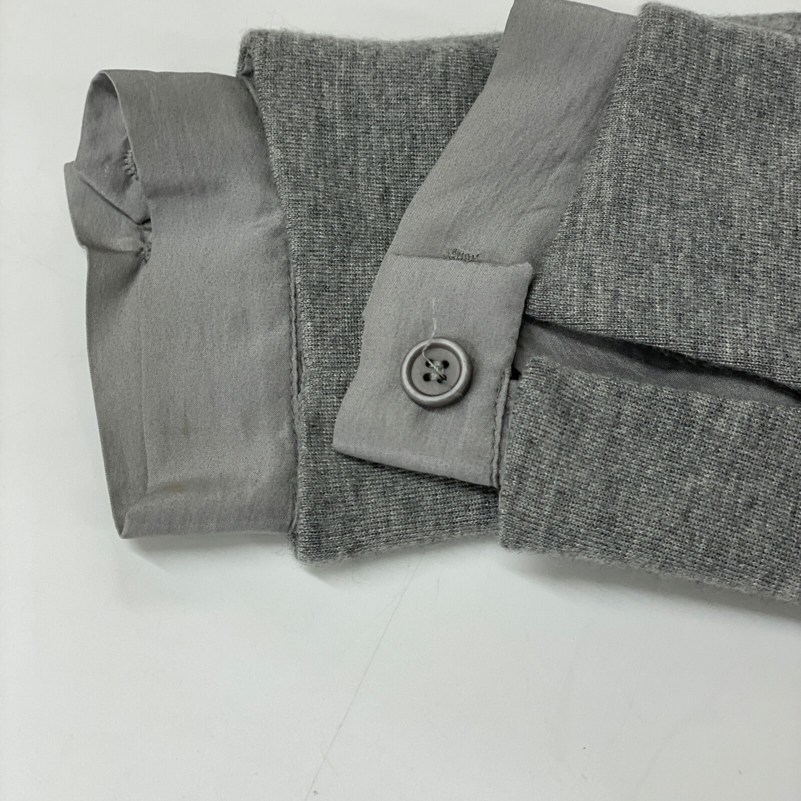 BRUNELLO CUCINELLI グレー ノーカラー ベスト グレー（灰色）系