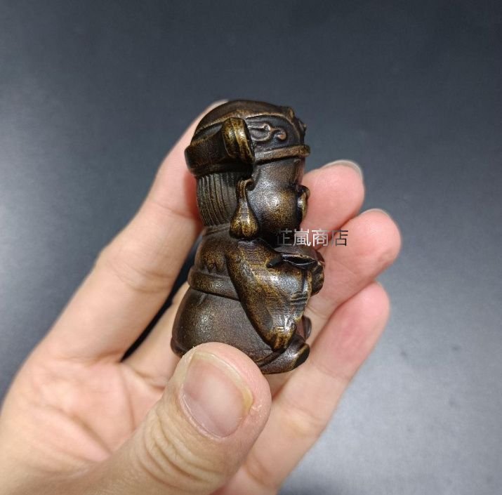 天師鐘馗仏像 鎮宅 辟邪 開運 風水 招財 置物 銅製品（銅製 仏像
