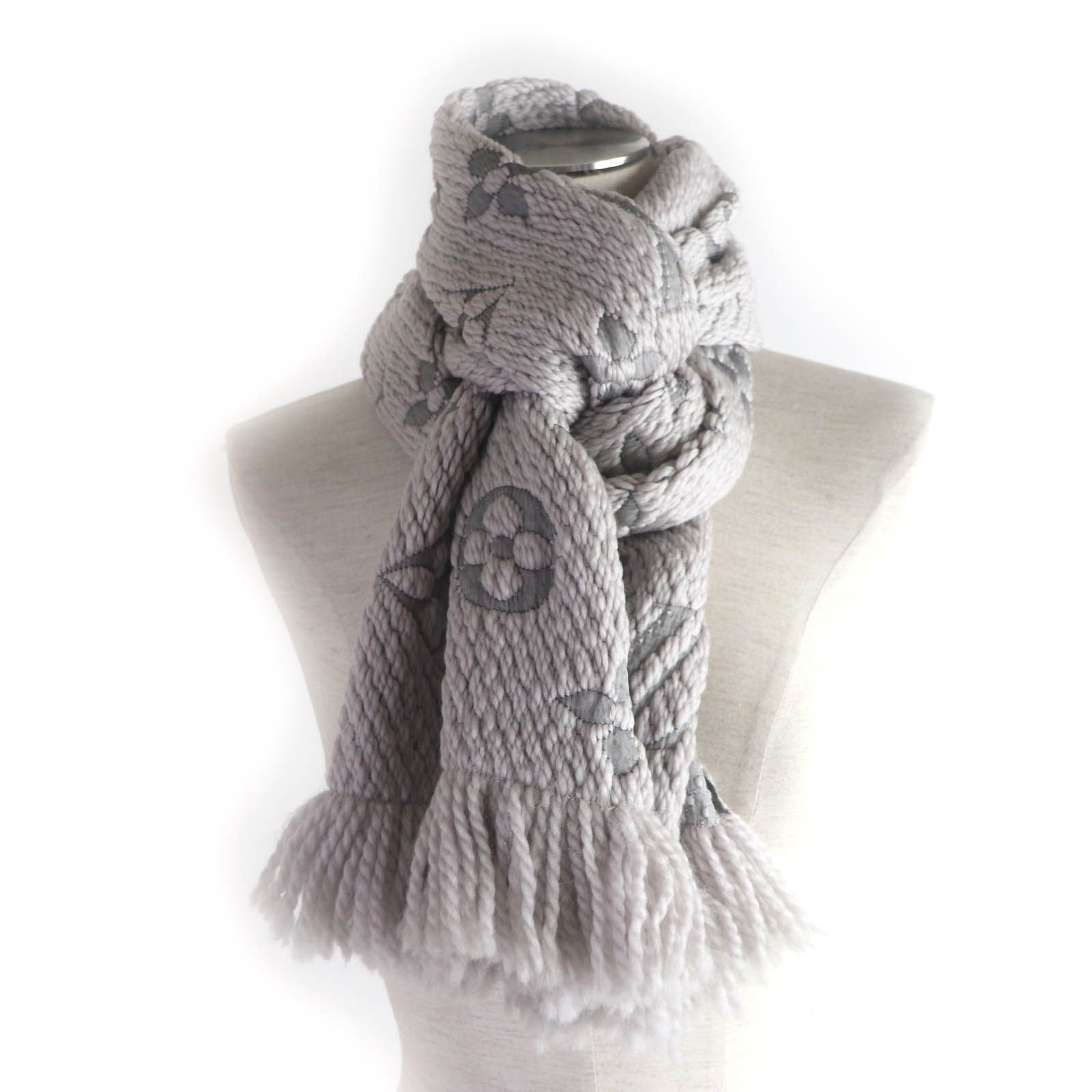 良品☆LOUIS VUITTON ルイヴィトン 19年製 M74742 エシャルプ・ロゴ  