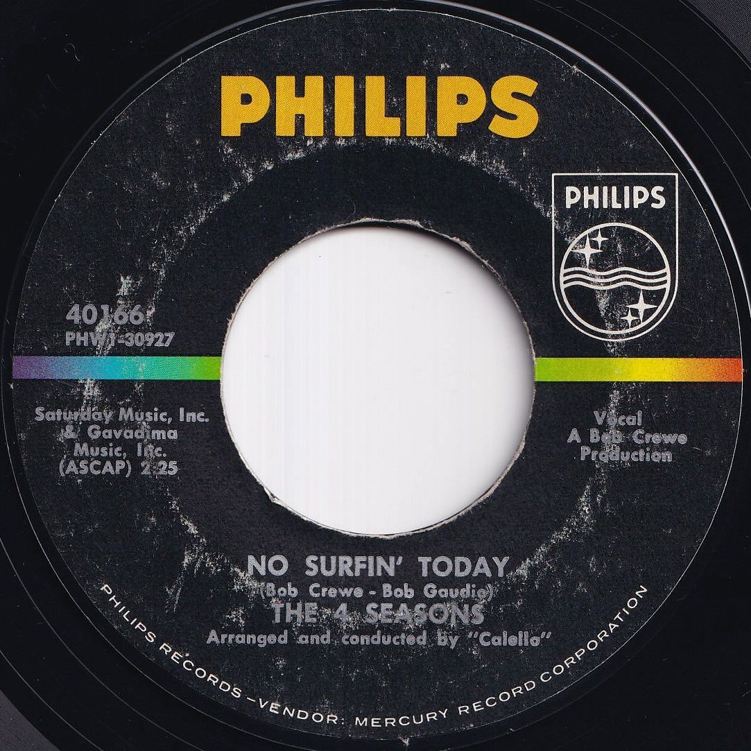 80S ロック・ポップス中心 EP盤 約230枚 Four Seasons Dawn (Go Away) / No Surfin' Today Philips US