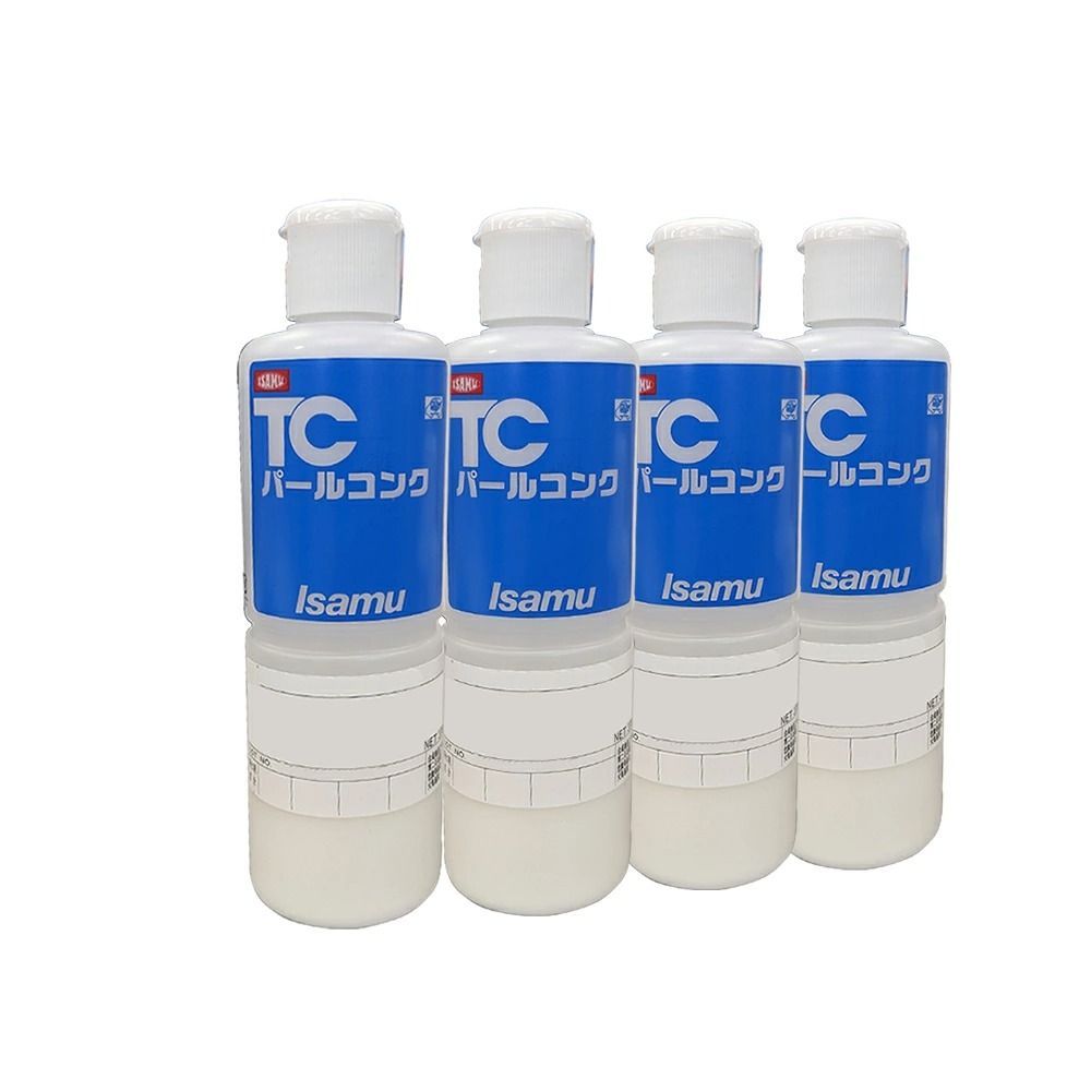 イサム塗料 TCパールコンク 8Tホワイト Tホワイト 4Bブルー Bブルー × 4本 パール原色セット