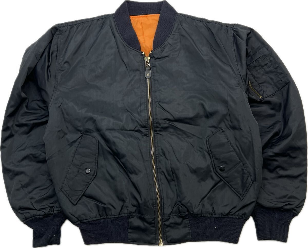 XL/黒】MA-1フライトジャケット ブルゾン ミリタリー メンズ◇新品 MA