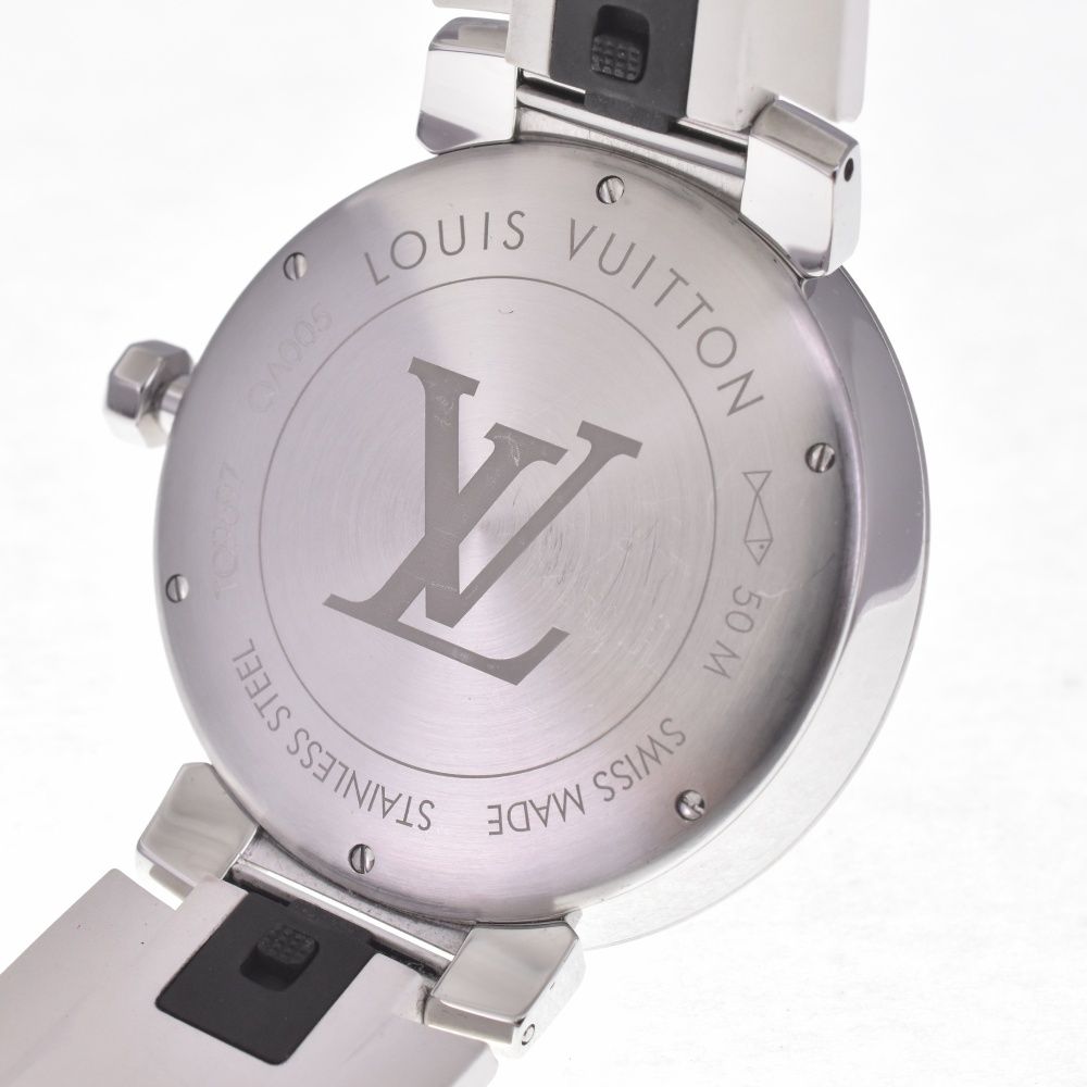 ルイ・ヴィトン LOUIS VUITTON QA005 タンブールスリム クォーツ
