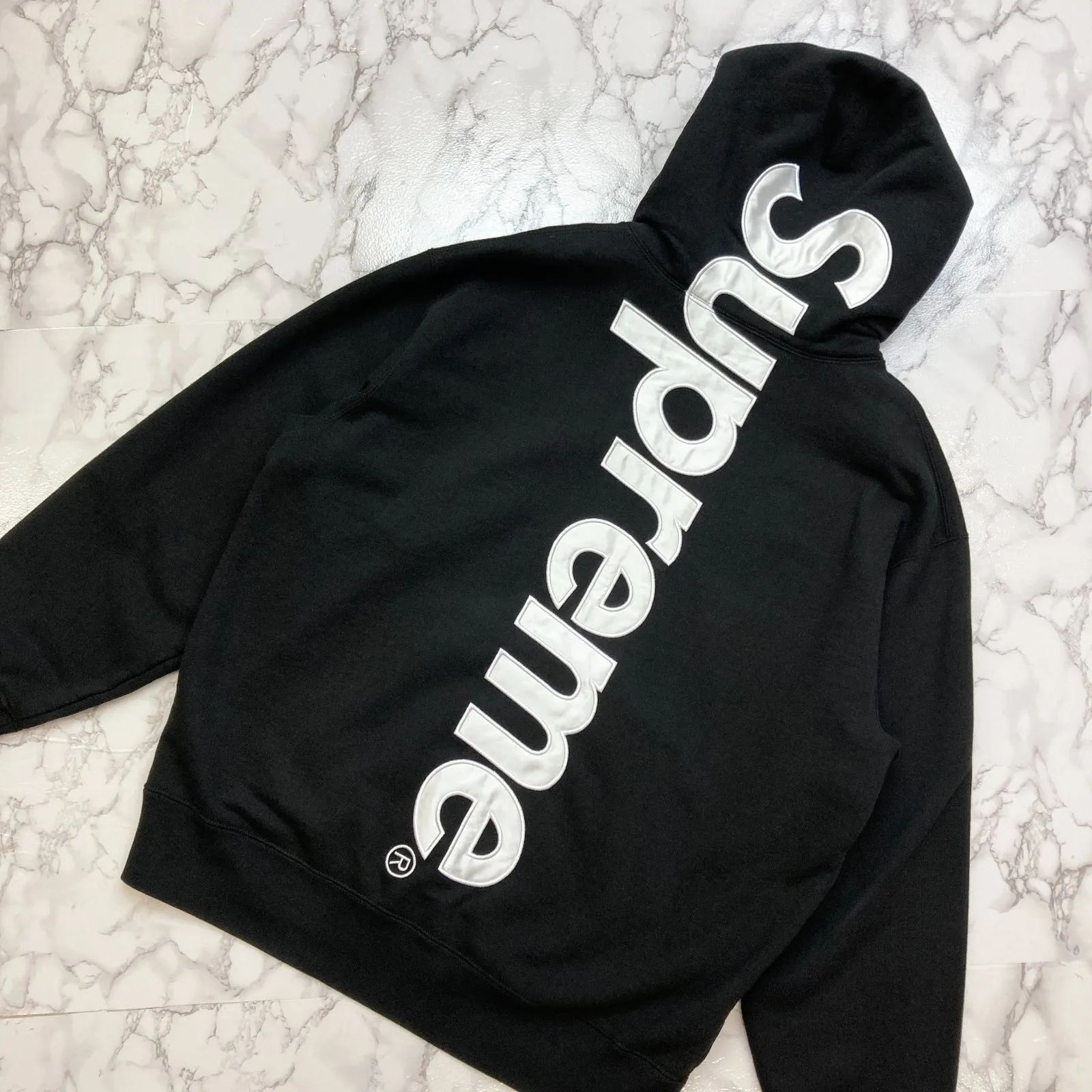 ✨美品✨ SUPREME シュプリーム 22AW Satin Applique Hooded