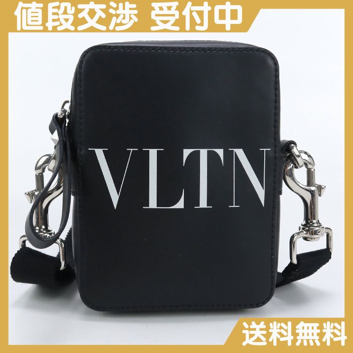 VALENTINO ヴァレンティノ VLTN レザー スモール ショルダーバッグ