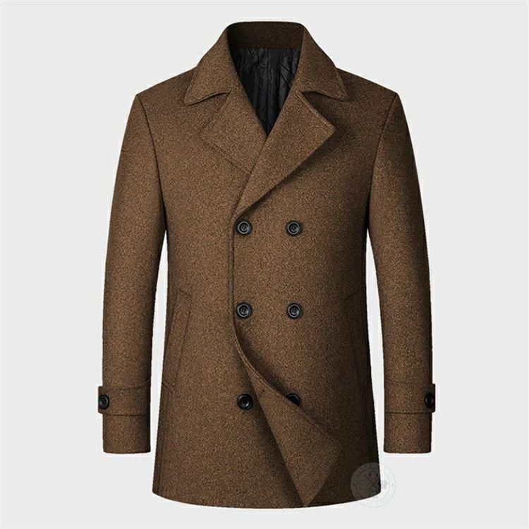 コート メンズ チェスターコート 中綿入りコート ダブルチェスター