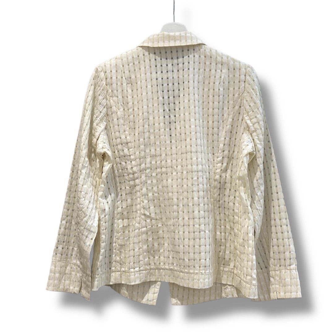 LAPINE BLANCHE テーラードジャケット 9 ブラウン LAPINE BLANCHE ラピーヌブランシュ シアーチェックジャケット