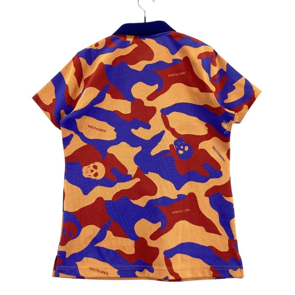 MARK&LONAマークアンドロナ スカル カモフラポロシャツ （カーキ系）L MARK&LONAマークアンドロナ スカル カモフラポロシャツ （カーキ系）L