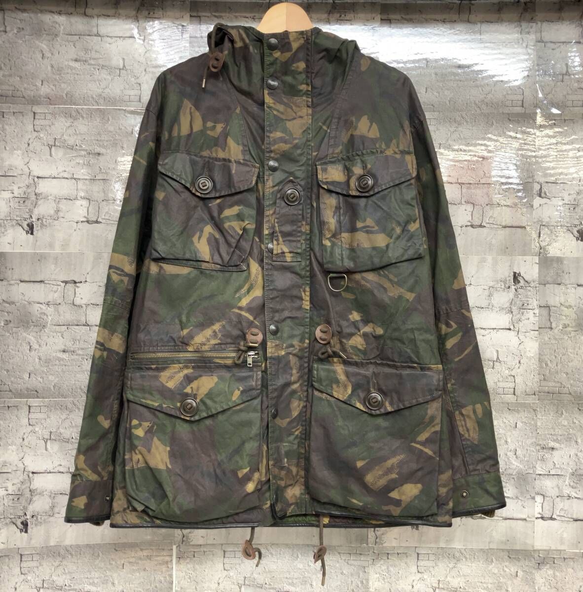 POLO RALPH LAUREN ポロ ラルフローレン ELMWOOD CAMO OILED CLOTH COMBAT JACKET オイルド コンバットジャケット サイズS カモ