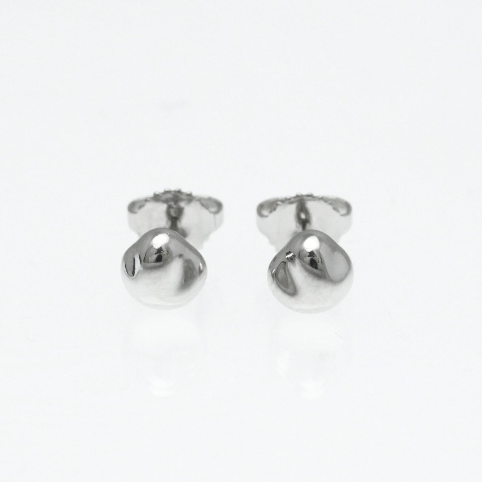 ティファニー Tiffany ナゲット ピアス 無し プラチナ スタッドピアス シルバー