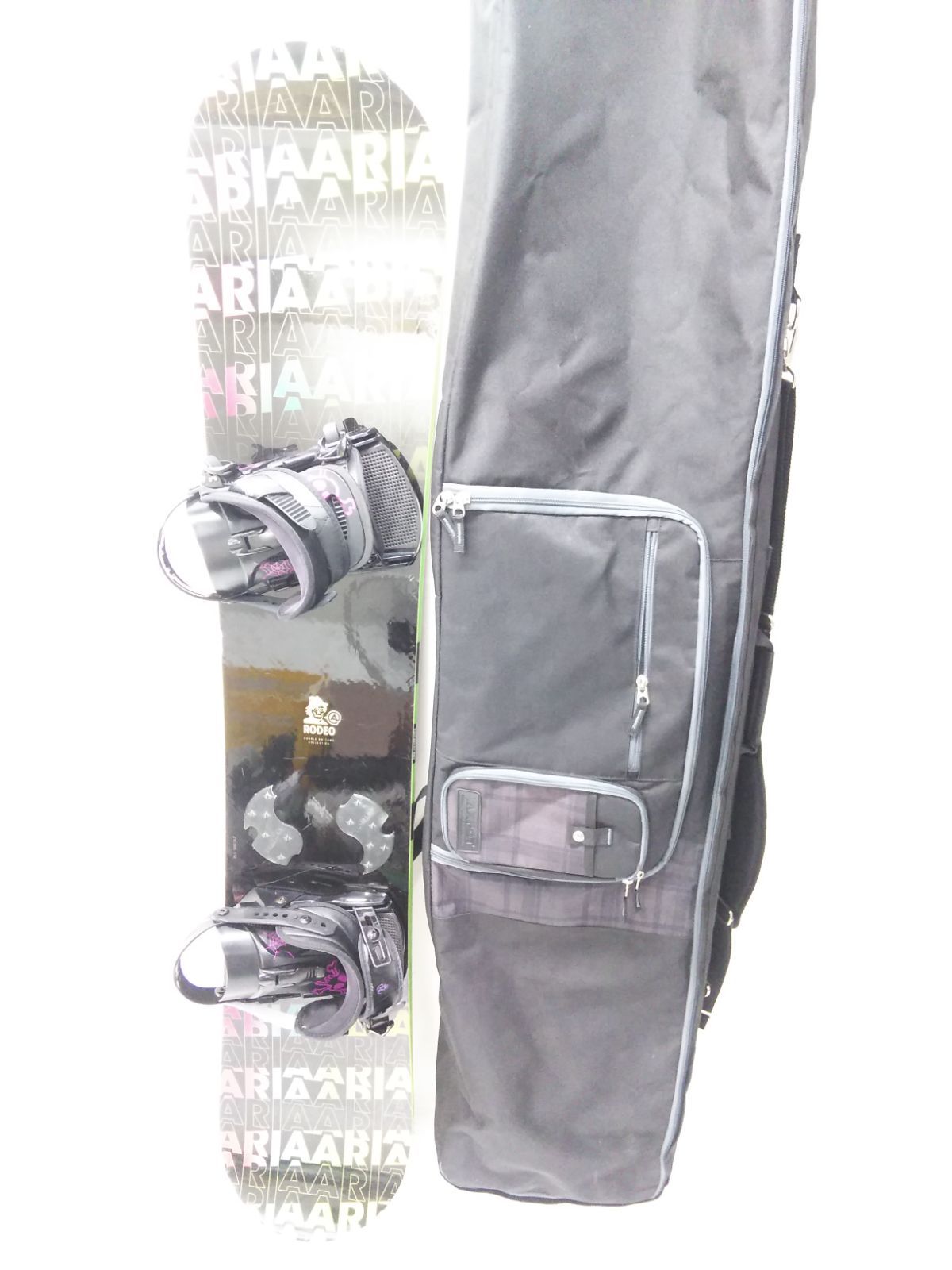 ARIA RODEO ダブルボトム 151cm + ビンディング SMサイズ 激安 スノーボード 3点セット 板/ビンディング/