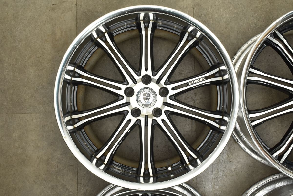 クラウン スカイライン 等に WORK シュバート SC1 20ni 9JJ 30 10.5JJ 29 PCD114.3 4本 レクサス IS GS マジェスタ マークX セルシオ TRITUETUBI_COM