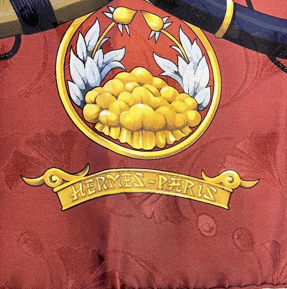 ITHQWFBGAGS8】HERMES エルメス カレ90 DAIMYO PRINCES DU SOLEIL