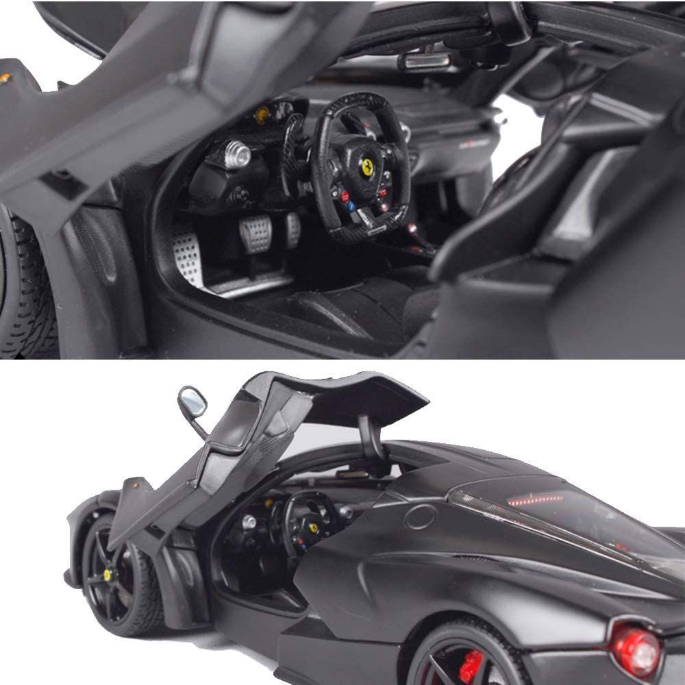 ブラーゴ 1/18 ミニカー フェラーリ ラフェラーリ レース スポーツカー ダイキャストカー Bburago Ferrari Laferrari 1:18 上質 黒 [並行輸入品] okaidoku44_wss-84xmtbjd5qvz