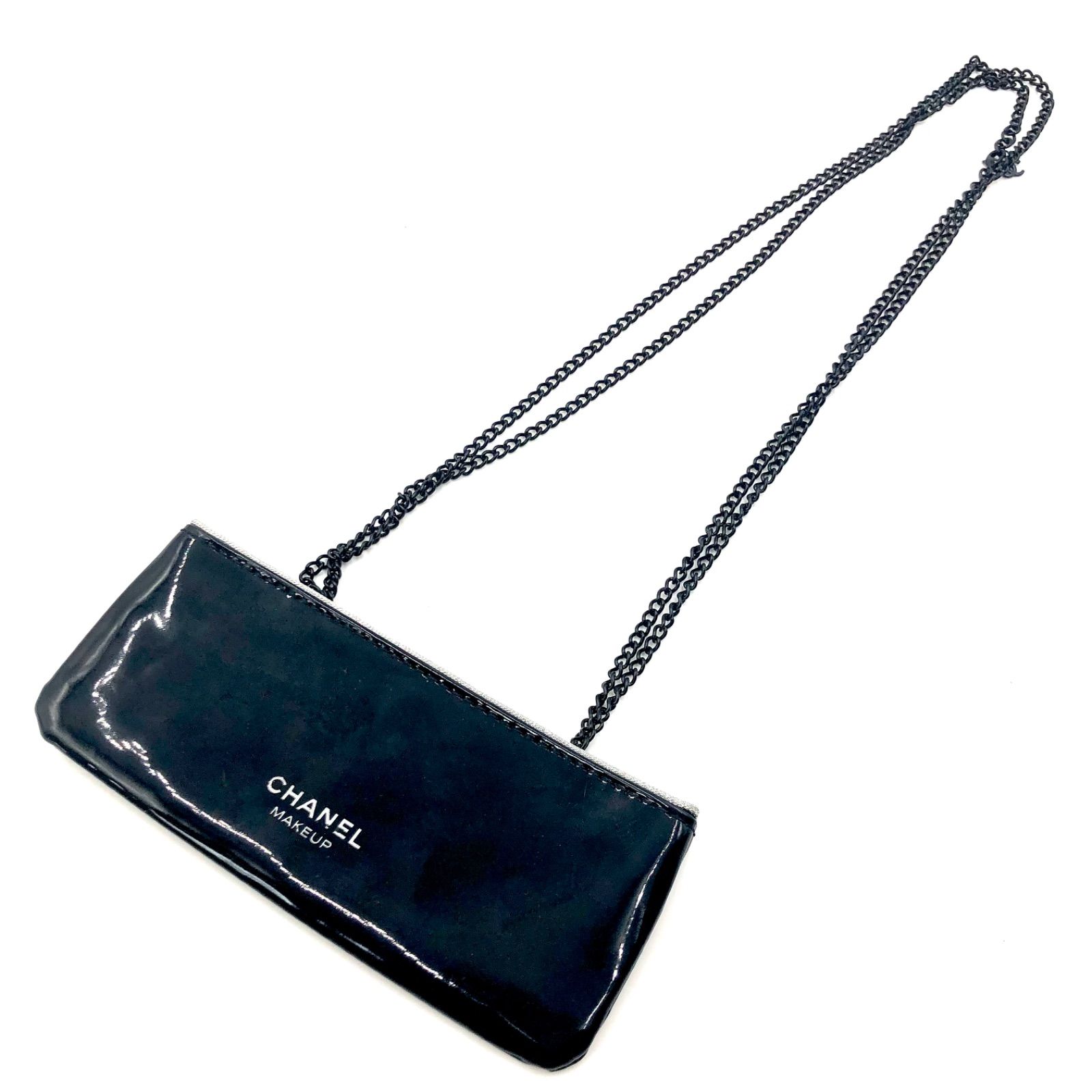 シャネル CHANEL 限定 ストラップ ポーチ チェーン ラメ ノベルティ