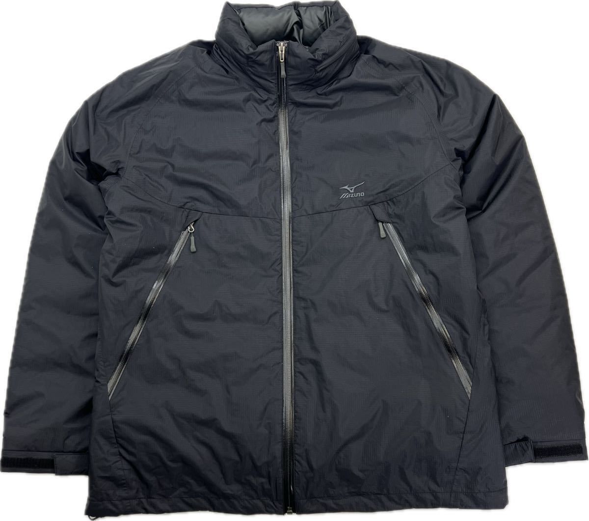 MIZUNO ☆ OUTDOOR 防寒◎ ブレスサーモダウン ダウンジャケット ブラック LL 登山 ハイキング スポーツ キャンプ ミズノ アウトドア■I310 MIZUNO ブレスサーモ ライトウェイトダウンジャケット : くろ