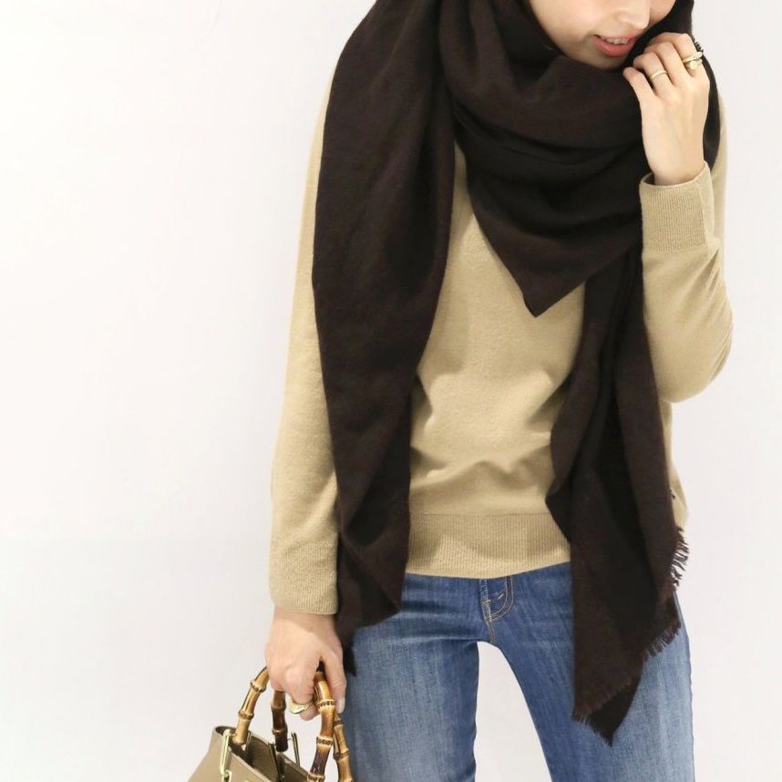 DOUCE GLOIRE カシミアストール douce gloire（ドゥーズグロワール） CASHMERE STOLE カシミヤ100