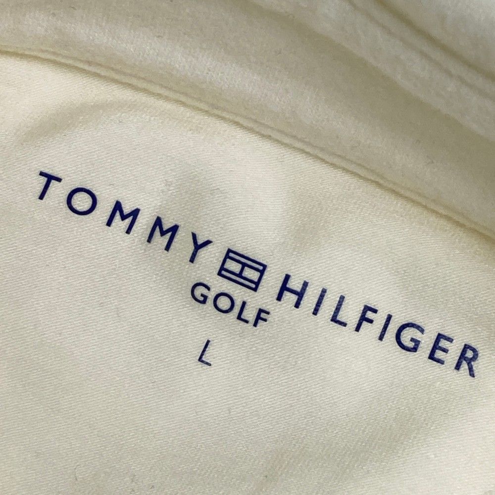 サイズ：L   GOLF トミー ヒルフィガーゴルフ  長袖ポロシャツ 微起毛  ホワイト系 [240101452878] ゴルフウェア メンズ ストスト サイズ：L TOMMY HILFIGER GOLF トミー ヒルフィガーゴルフ 長袖