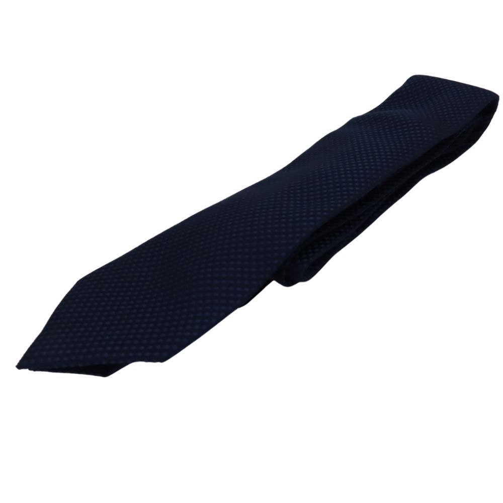 ENPORIO ARMANI エンポリオアルマーニ ネクタイ 340075 8OU02 ネイビー×ブルー ドット柄 水玉 145cm シルク100％ A2300081 無料ギフトラッピング承ります