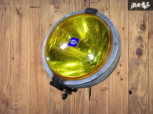 割れ無し HELLA ヘラ 汎用 Rallye 2000 ラリー2000 イエローレンズ 大型 フォグライト ランプ レンズ 1個 外径 約22cm 棚