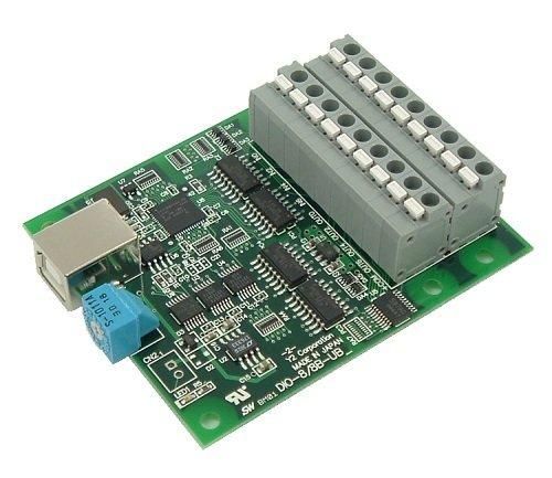 ワイツー USB 2.0対応 絶縁型デジタル入出力ボード 端子台タイプ DIO-8|8B-UBT