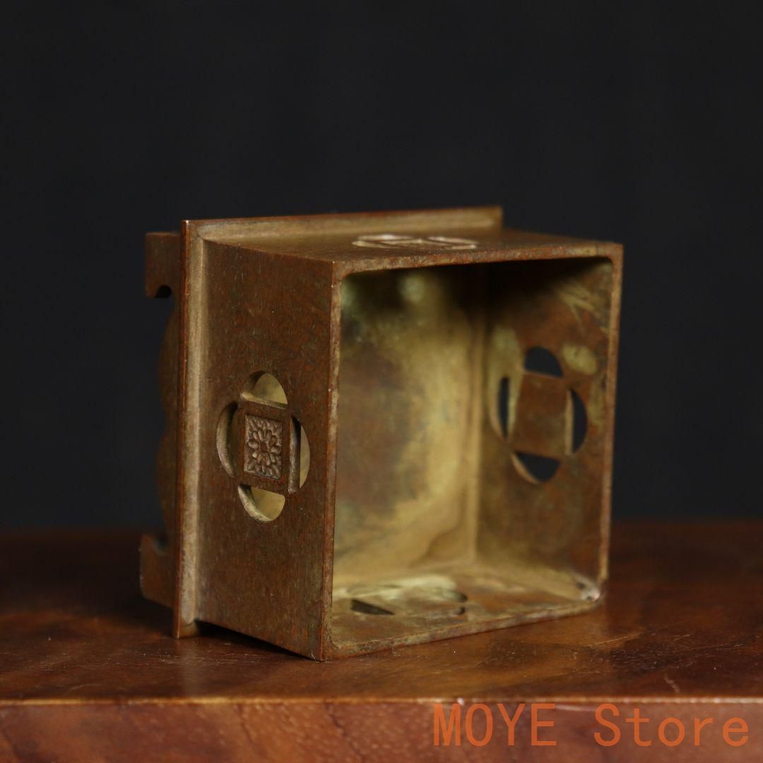 銅製 六角炉 香炉 茶道 書房香炉 香道具 装飾品 工芸品 置物zw0829