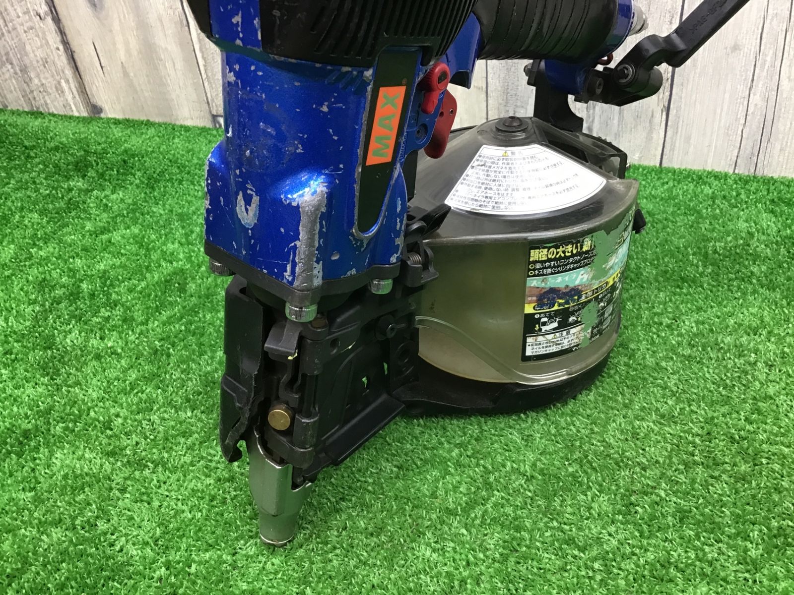 送料無料 動作品 マックスMAX♪90mm高圧エア釘打ち機 HN-90N3 青♪アクトツール富山店♪C WWW_NOITHATQUANGTHANH_NET