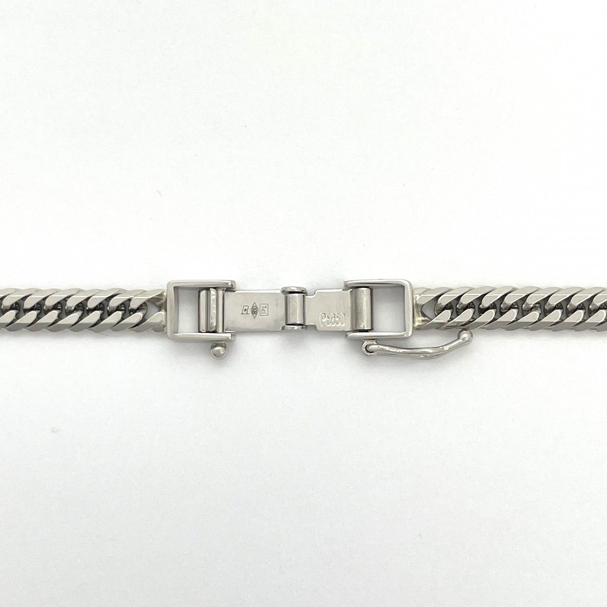 5khe012】喜平 ネックレス Pt850 プラチナ 6面 ダブル 50.7cm 30.2g  