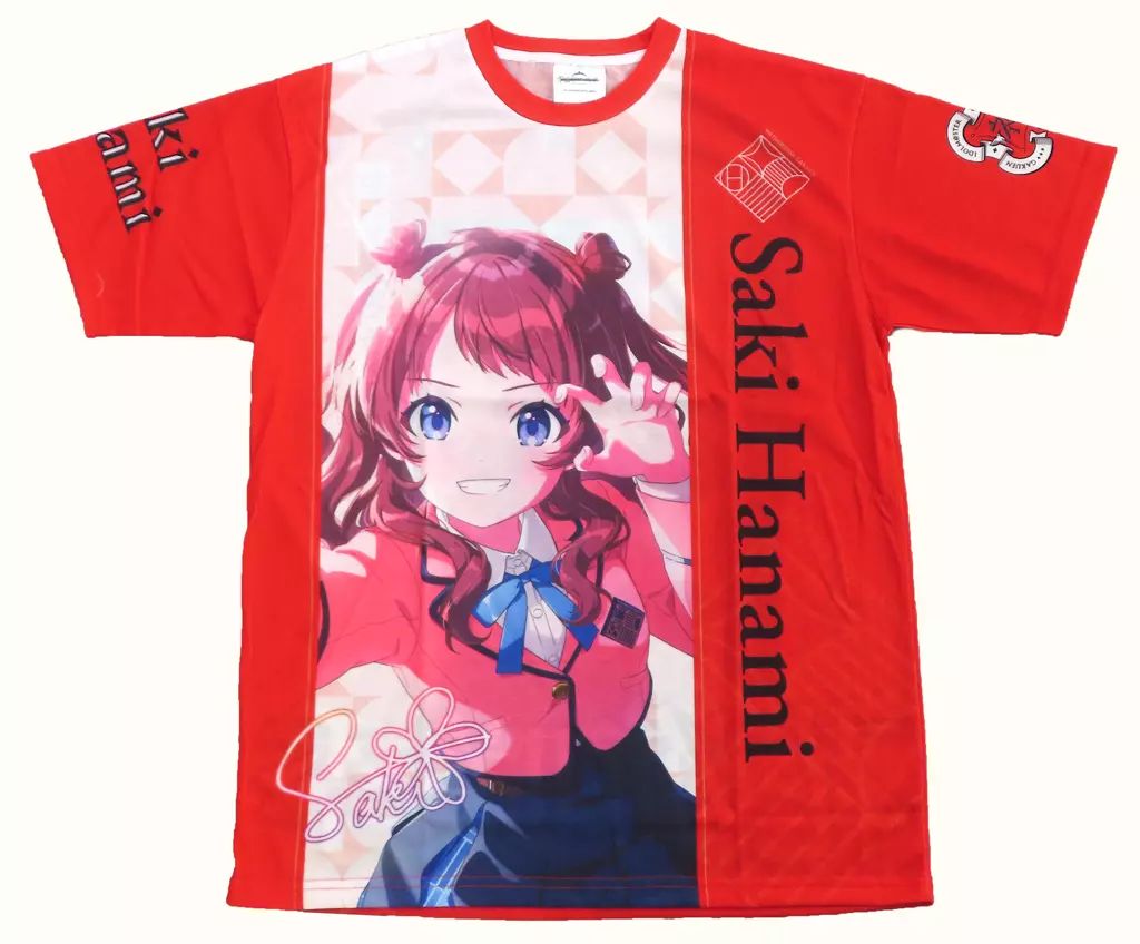 Tシャツ 花海咲季 公式フルグラフィックTシャツ レッド Lサイズ 学園アイドルマスター DEBUT LIVE 初 TOUR