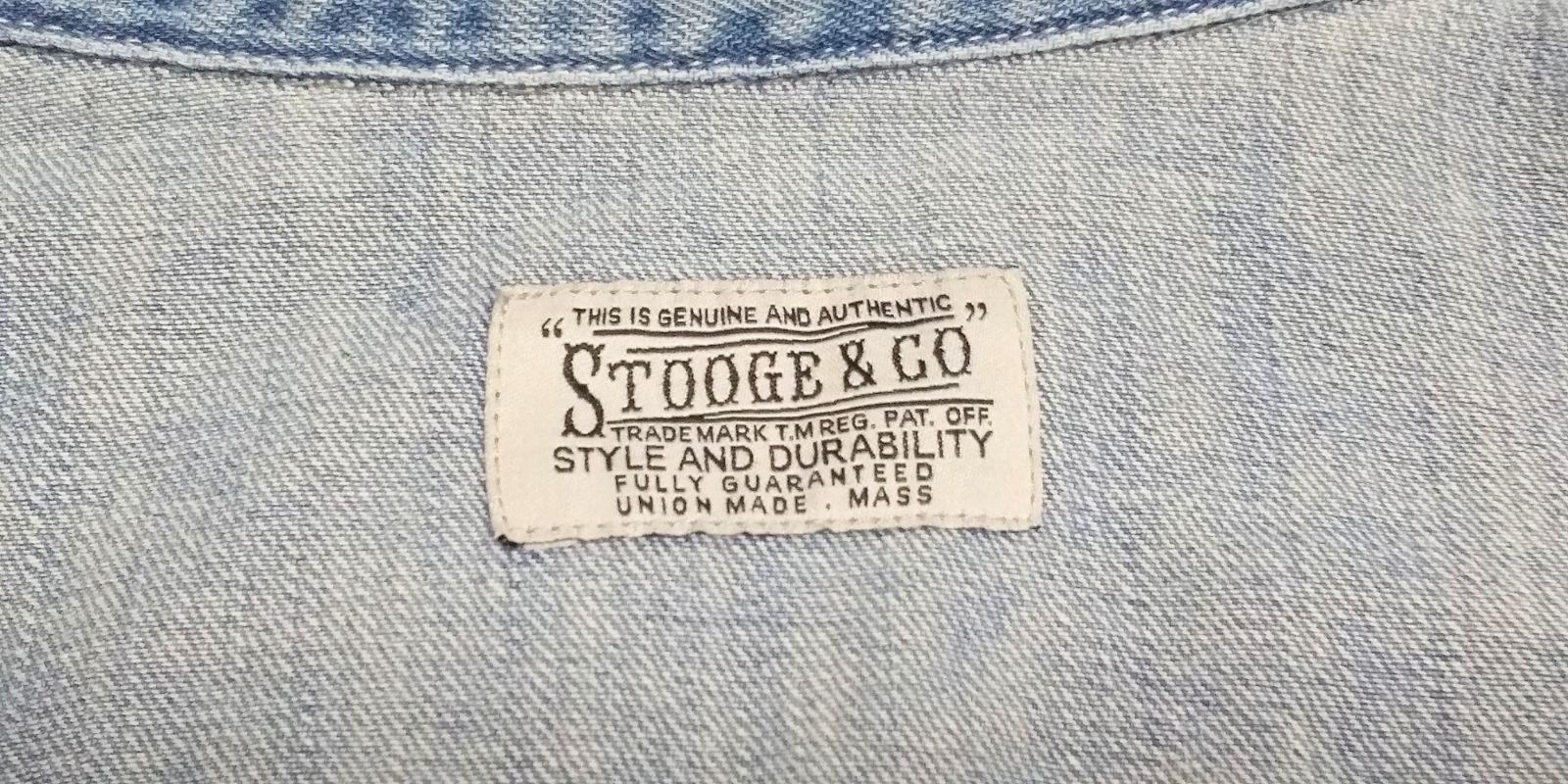 【美品】 stooge & co デニムロングシャツ Mサイズ ビンテージ