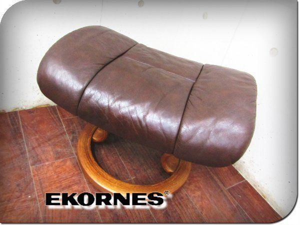 買いオーダー ノルウェー製 EKORNES Stressless オットマン レザー