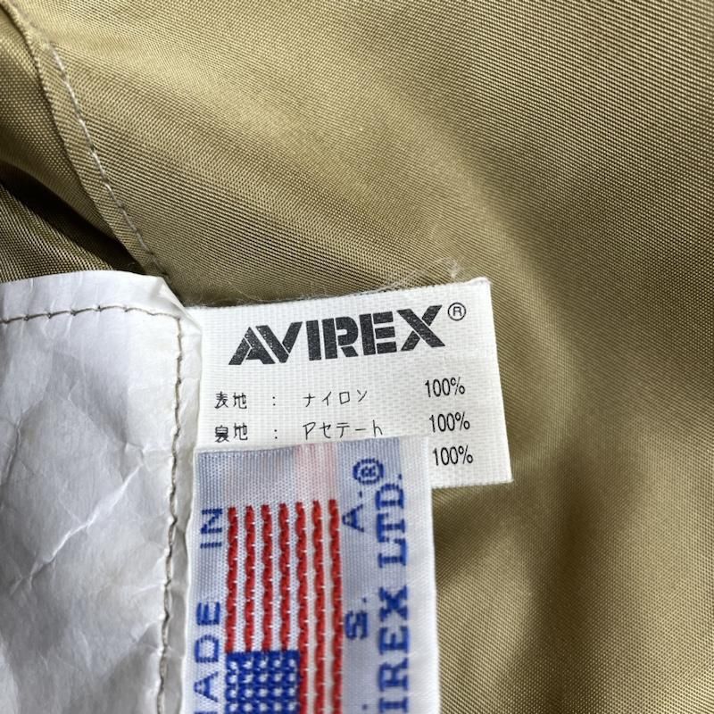 AVIREX アヴィレックス ジャケット 上着 ジャンパー ブルゾン A-1 フライトジャケット リバーシブル ボンバー ジャケット アーチ ビッグ コマーシャル ロゴ 刺繍