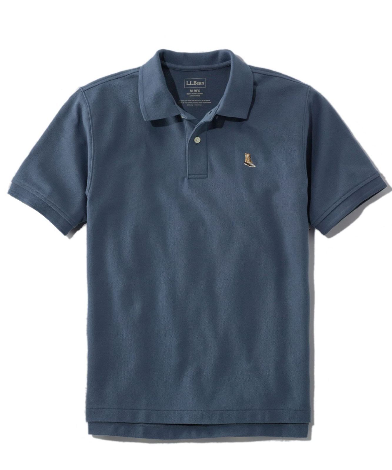 Size L_Color Vintage Indigo L.L.Bean エルエルビーン メンズ ダブル エル ポロシャツ 半袖 ビーン ブーツの刺繍入り ジャパン フィット Lサイズ ネイビー Vintage Indigo ０ＵＲＱ３２７００６