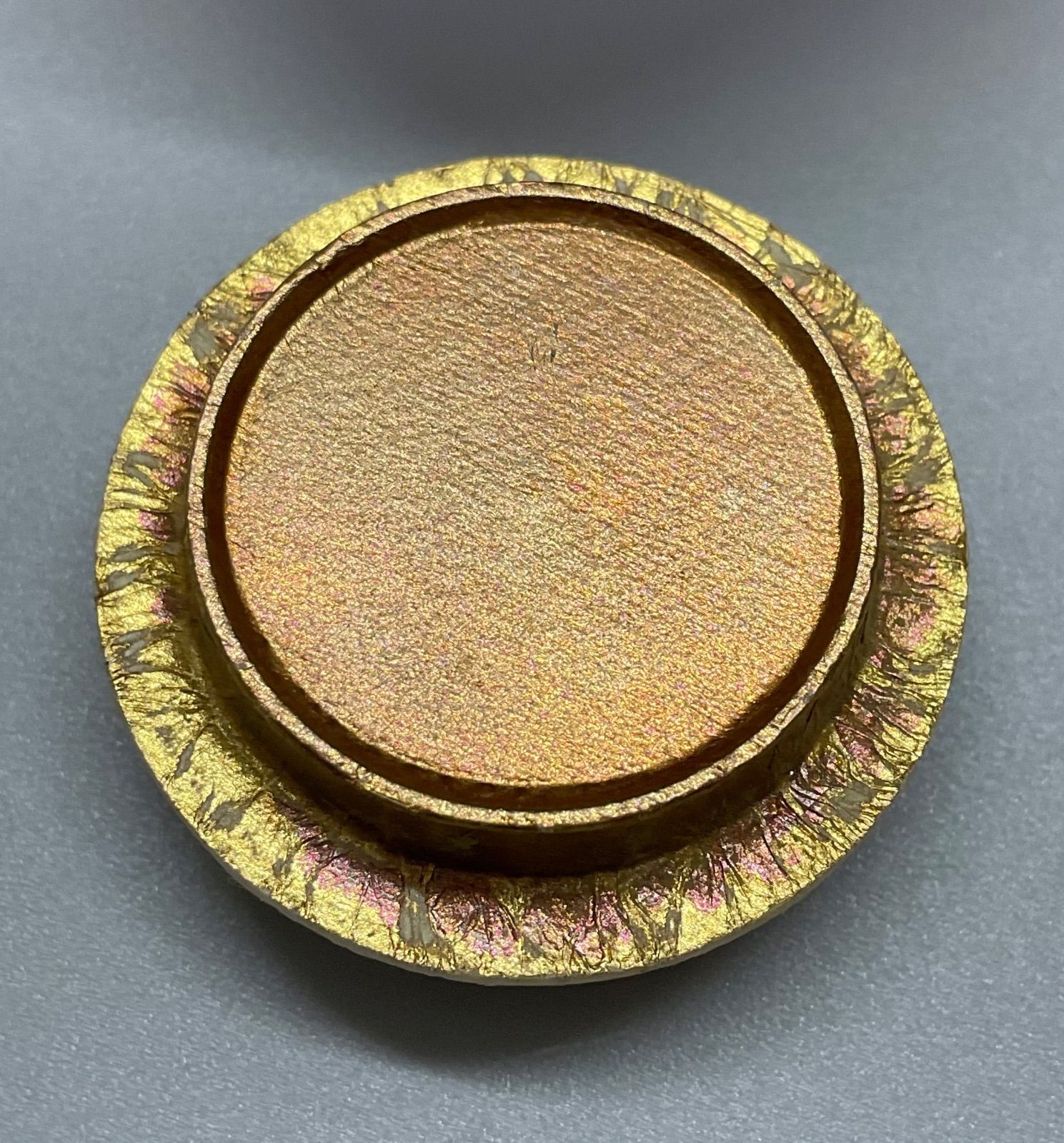 美品　茶道具　高取焼　高取喜恵　文琳茶入　　　茶入れ　眼鏡箱　仕覆二点 S15 高取喜恵 高取焼 文琳茶入 茶入 仕覆付 共箱 茶道具 茶器 重