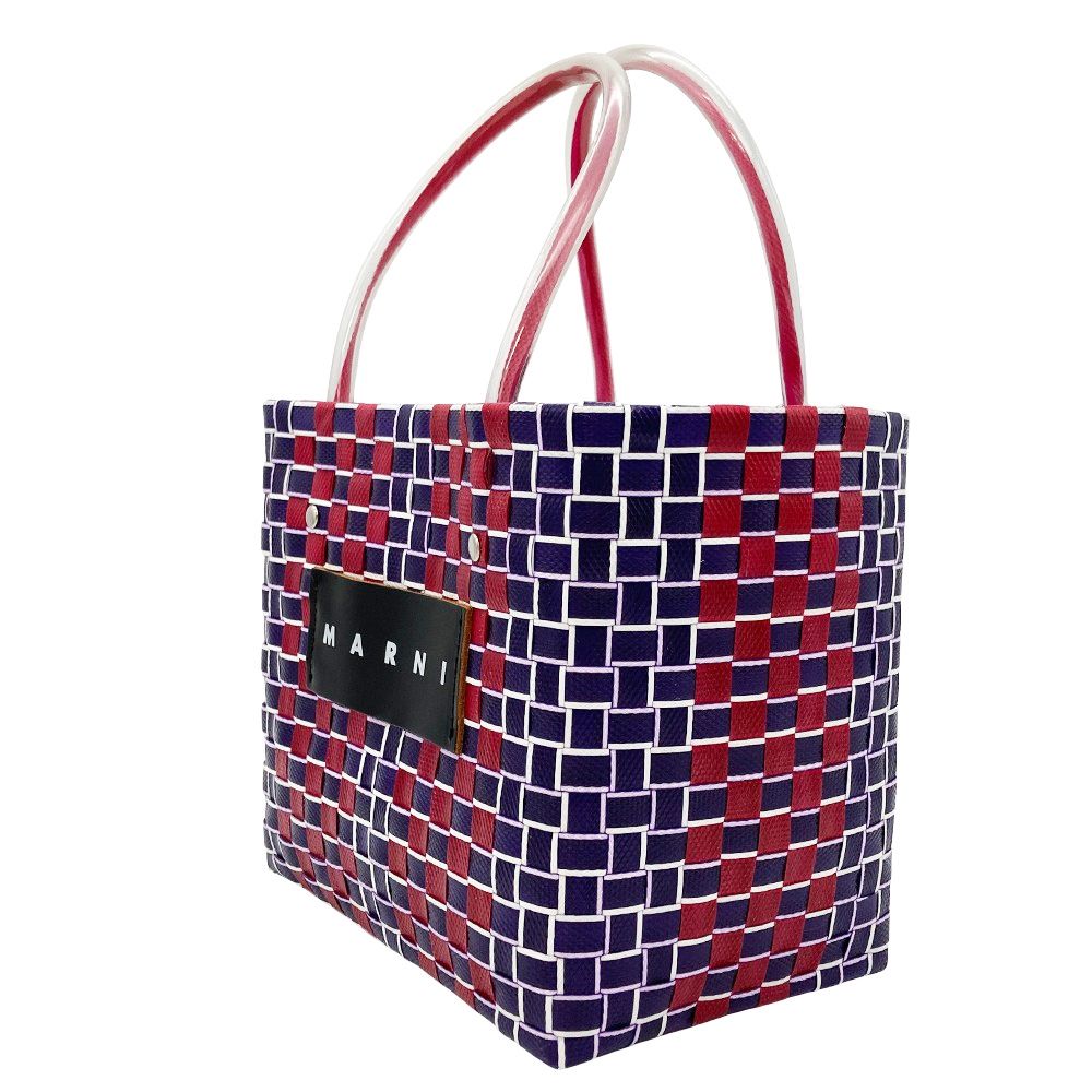 MARNI 編み込みかごバッグ ブラック/マルチカラー MARNI 編み込みかごバッグ ブラック/マルチカラー MARNI(マルニ