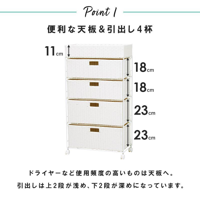 ランドリーチェスト ラタン風