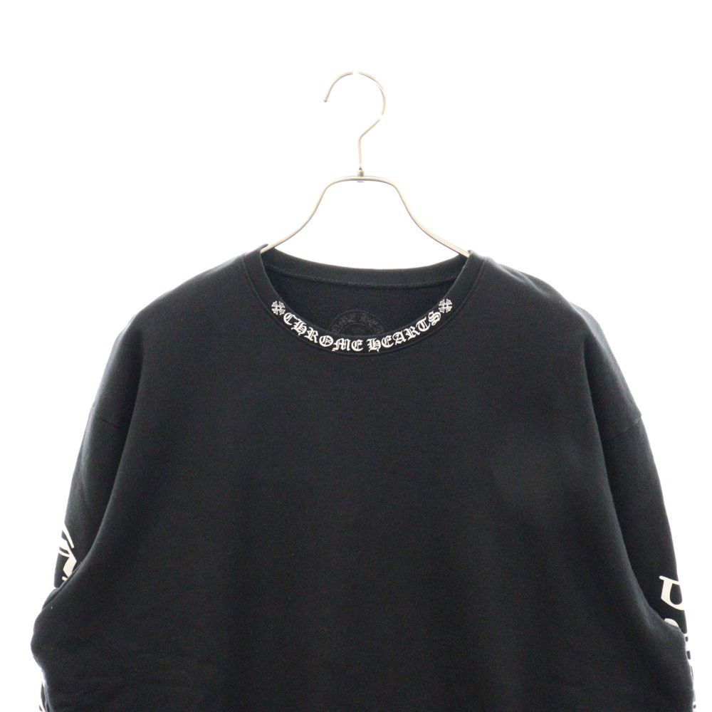 CHROME HEARTS (クロムハーツ) Neck Logo Crewneck Sweatshirt ネック